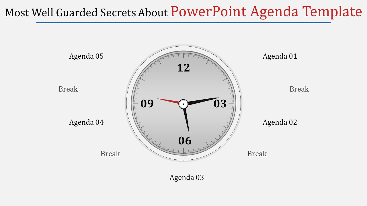 Exquisite PowerPoint agenda template presentation slides